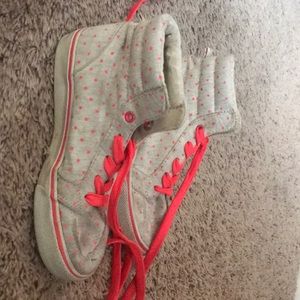 Old navy pink polka dot sneakers